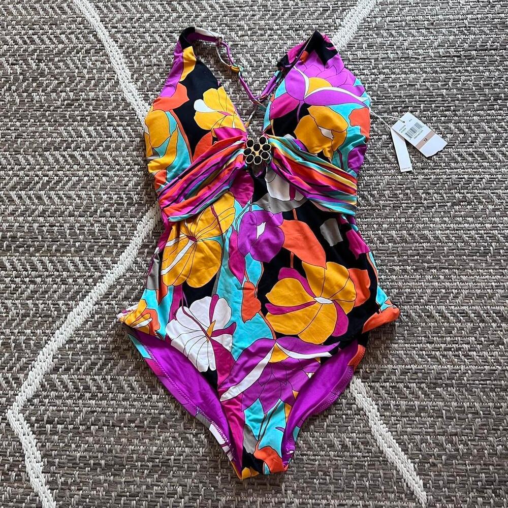 Vibrant Floral One Piece Swimsuit